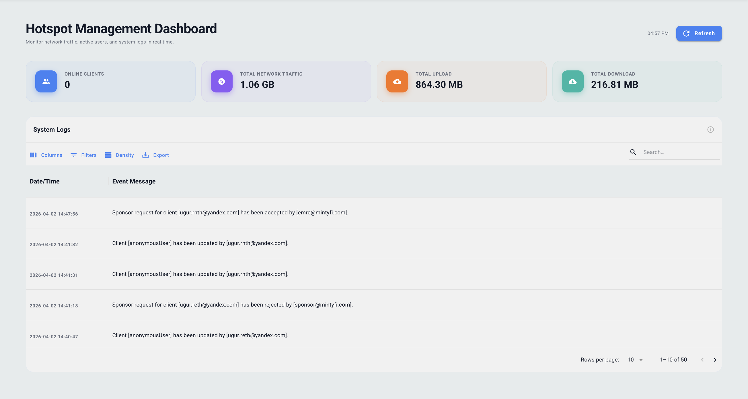 Access360 dashboard