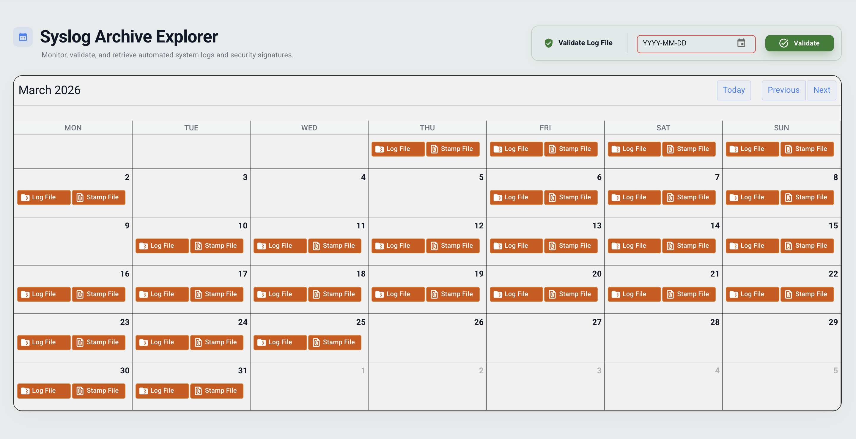 LogIQ dashboard